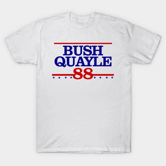 Bush Quayle 88 T-Shirt by Tee Arcade